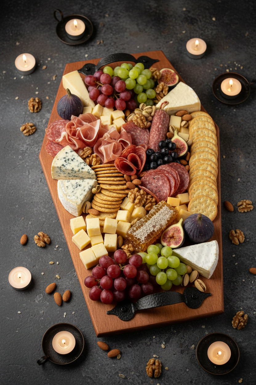 Cherrywood Coffin Charcuterie Board