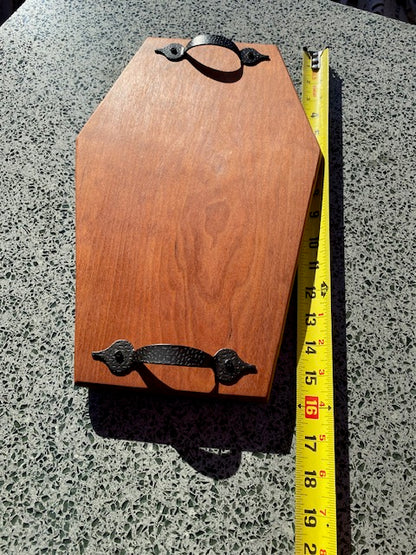 Cherrywood Coffin Charcuterie Board